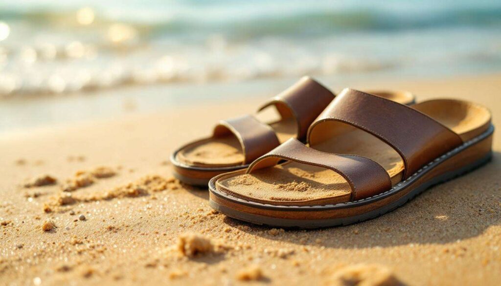 Goodbye footprint stains on your sandals: the trick to remove them and make them look new again