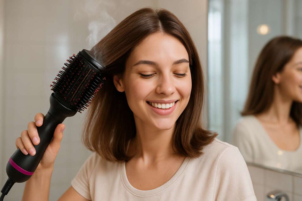 Dry and straighten in one step: does the viral blow-dry brush really work? Our honest verdict